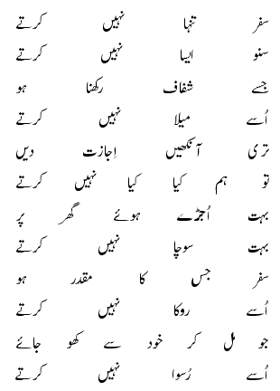 Safar Tanhaa Nahi Karte - Urdu Ghazal Poetry of Mohsin Naqvi Urdu+poet+naqvi