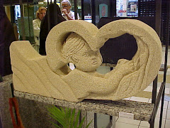 Escultura em cimento aerado