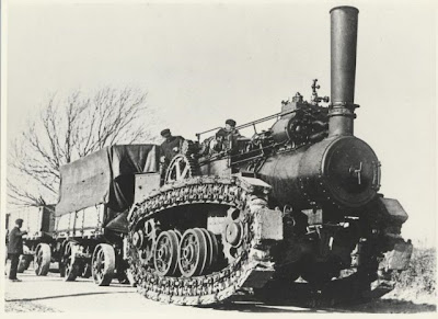 Hornsby Steam Crawler - historical steampunk tractor