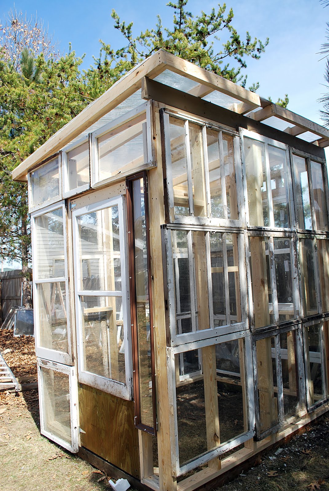 Recycled Window Greenhouse
