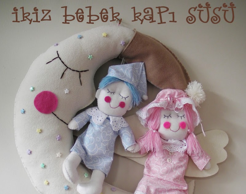 Meleğin Eli ikiz bebek kapı süsü Ozan ve imge