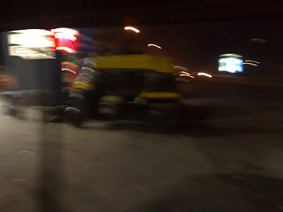 Auto-Rickshaw Captured with a Shake. Landscape Mode. Accidental photo.