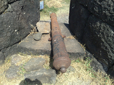 Two Maratha Cannons on the Alibag Fort.