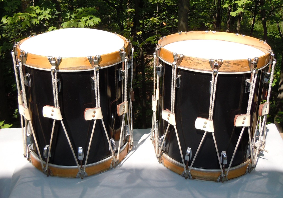 Field Drums (a/k/a Field of Drums) SET OF FOUR "ROPEROD" TENSION