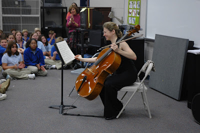 MSO Cello Fellow Performs for Middle School 2