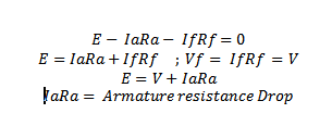 DC shunt generator formula