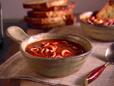 Calamari Stew with Garlic Toast Calamari Stew with Garlic Toast