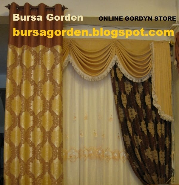 Bursa Gorden Korden Gordyn Tirai Curtain Vitrase Vitrage
