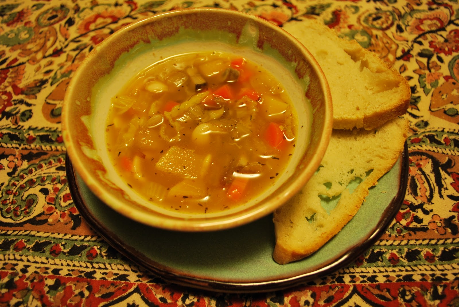 Cooks from Books Day 14 Lima Bean and Winter Vegetable Soup