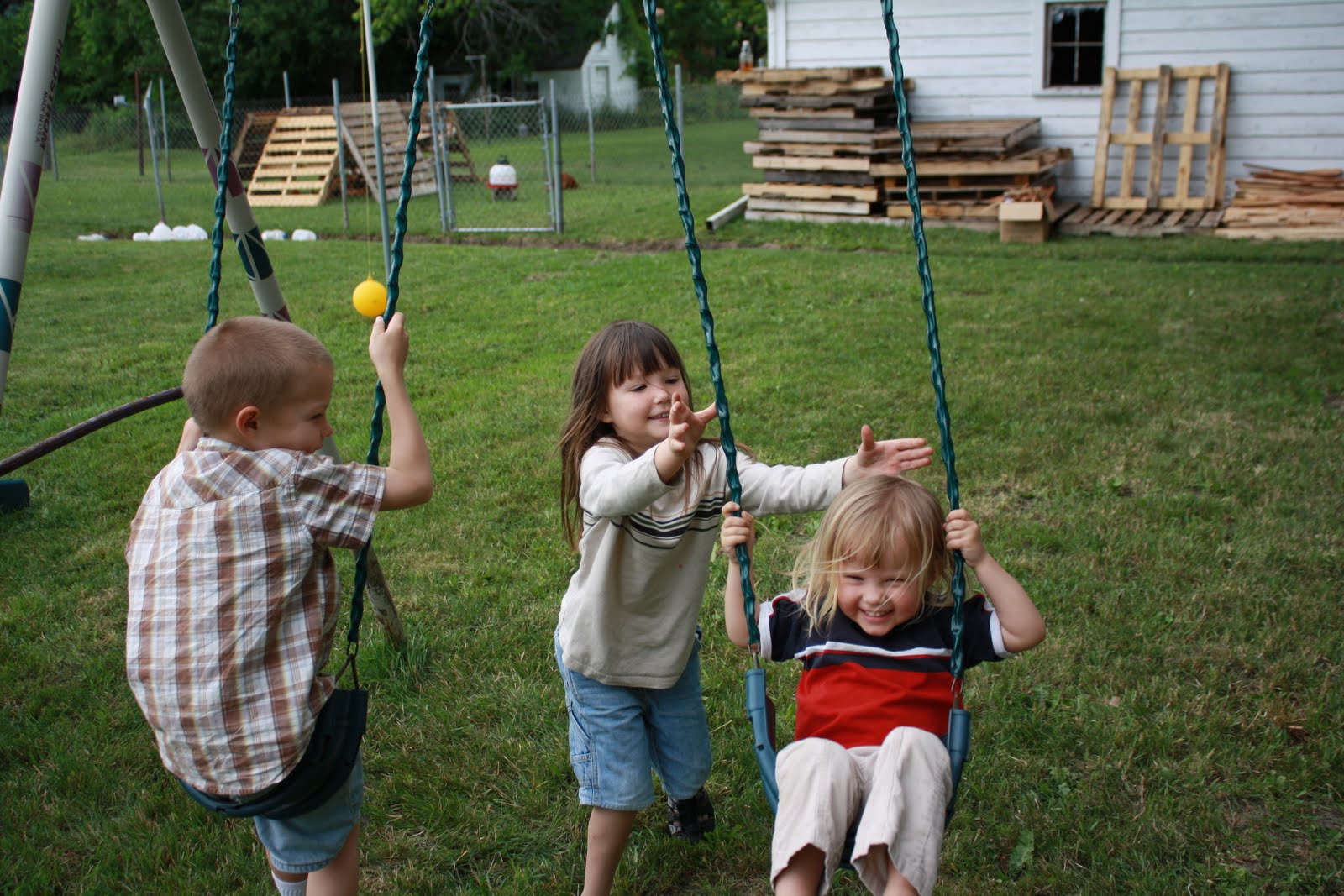 Michigan Roys Our first real swing set