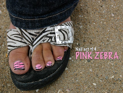 Labels: Nail Art. I saw pink zebras at the beach yesterday