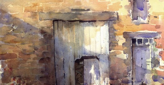 Nigel Fletcher Todays Painting Old Barn Door