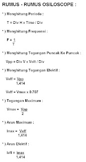 Elektronika Listrik Rumus Osciloscope
