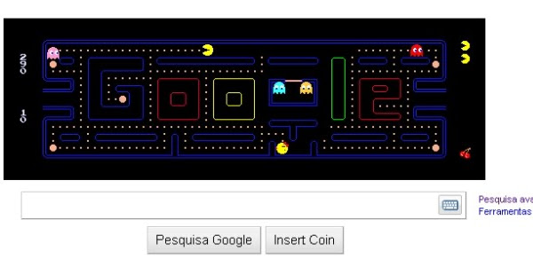 Pacman Google em COQUINHOS