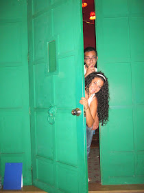 Lebanese Lantern Behind The Green Door