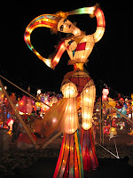 Taiwan Lantern Festival Tainan Taiwan Lantern Festival Taiwan lady in bell bottoms