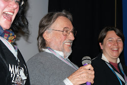 Vilmos Szigmond, Edie Robinette-Petrachi (left) and Kodak Rep, SUMMER CHILDREN, Sundance 2011, Jan.