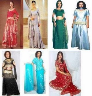 Modelos de roupas indianos