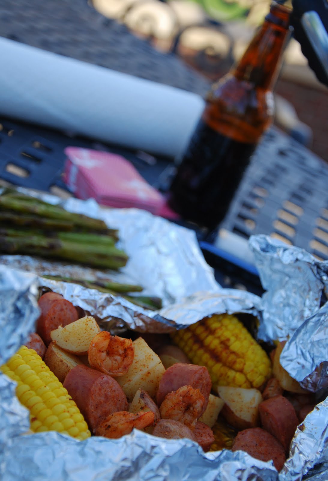 Creole Shrimp Boil On the Grill Cooking.In.College