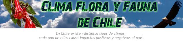 Clima, Flora y Fauna de Chile