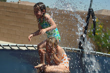 Cooling off on the trampoline