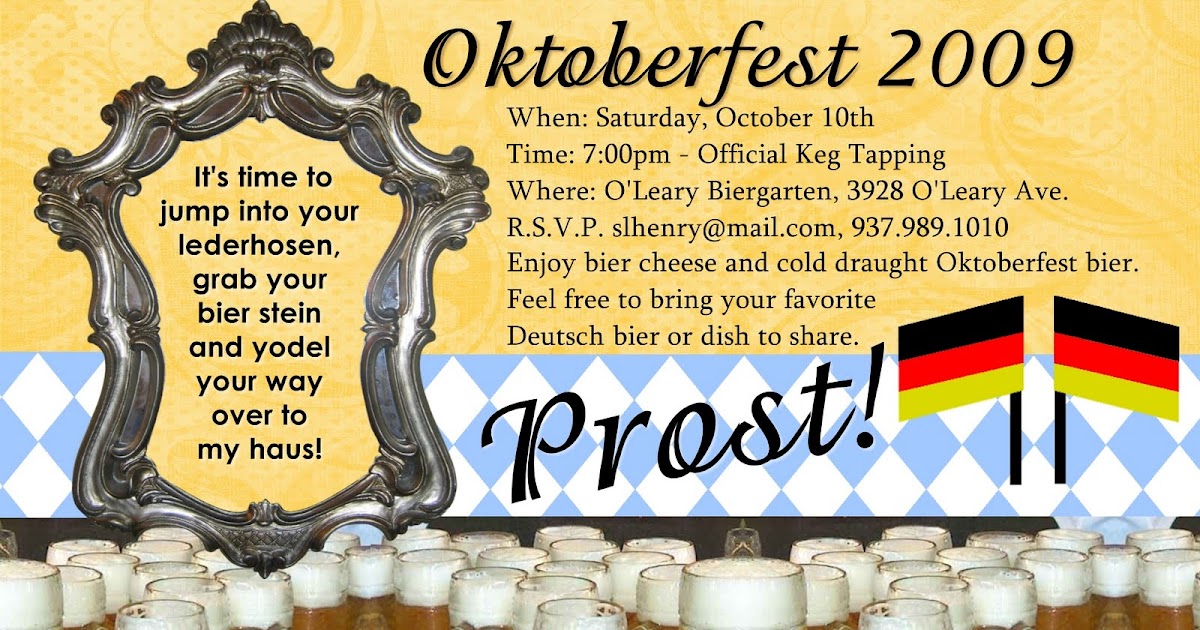 All My Heart Creations Oktoberfest Invitation