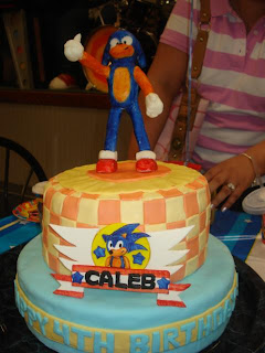 Sonic Birthday Cake on Cakes By Elsie  Sonic Birthday