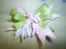 Pink & Green Bow