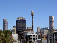 The view of the city from the end of our road