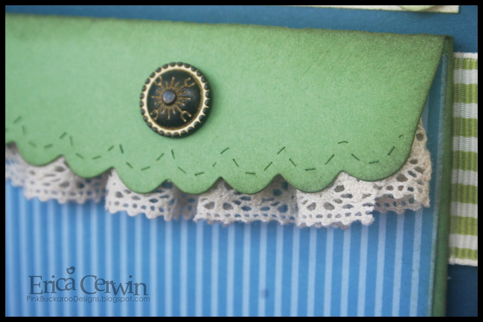 Vintage Gift Card Holder Pink Buckaroo Designs