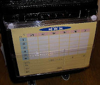 ぴかちゃんランドセルの付属品時間割表
