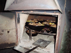 A nossa vitela ilhada no forno a lenha