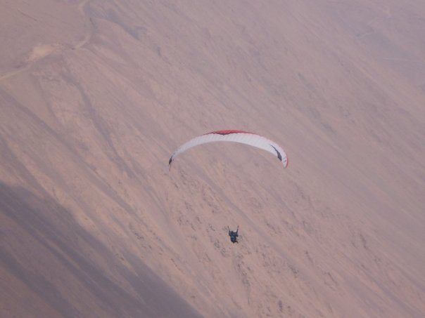 The paragliding flight