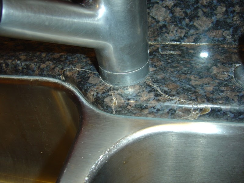 The Solid Surface Countertop Repair Blog Granite Faucet Crack