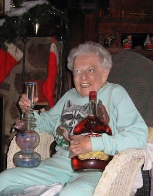 grandma smoking joint