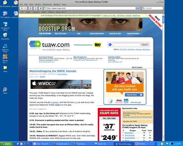 in Safari 4 include: