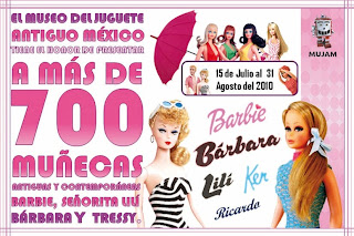 Exposición temporal:  Bárbara, Lilí y su prima Barbie - MUSEO DEL JUGUETE ANTIGUO MÉXICO Barbie+Marc