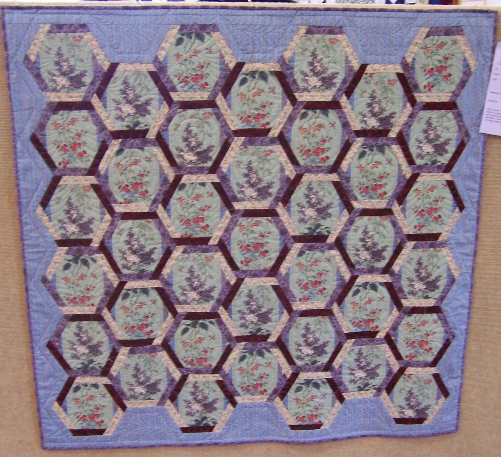twisted hexagon quilt