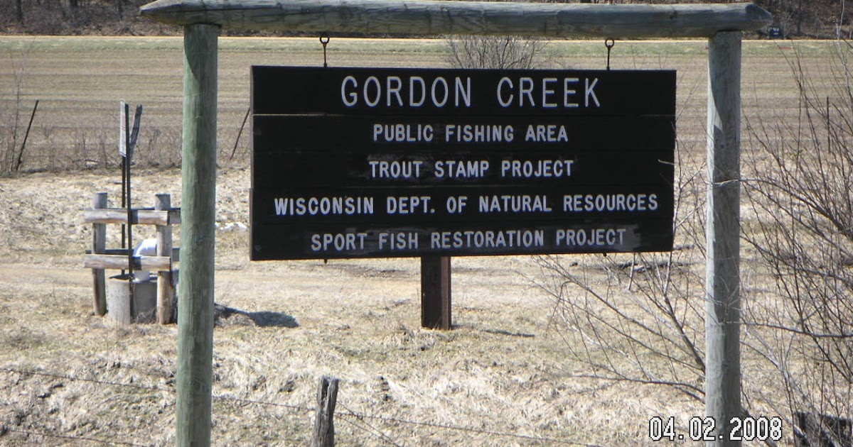 Trout Fishing Western Wisconsin Gordon Creek, Iowa County 04/02/08