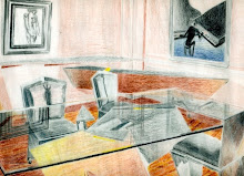 Rendering- Dining Room, Color Pencil