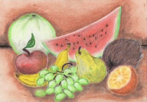 Owoce ( pastel ) A4