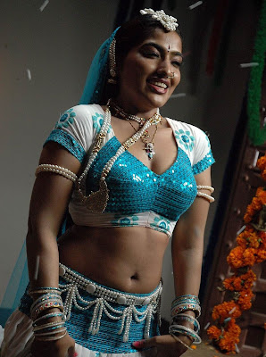 South Indian Blouse and Skirt, Pravallika wearing a item girl Dress
