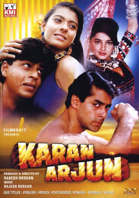 Karan Arjun | 1995 - Hindi,Action, Comedy, Drama, Fantasy, Salman Khan, Shahrukh Khan, Amrish Puri, Rakhee, Kajol