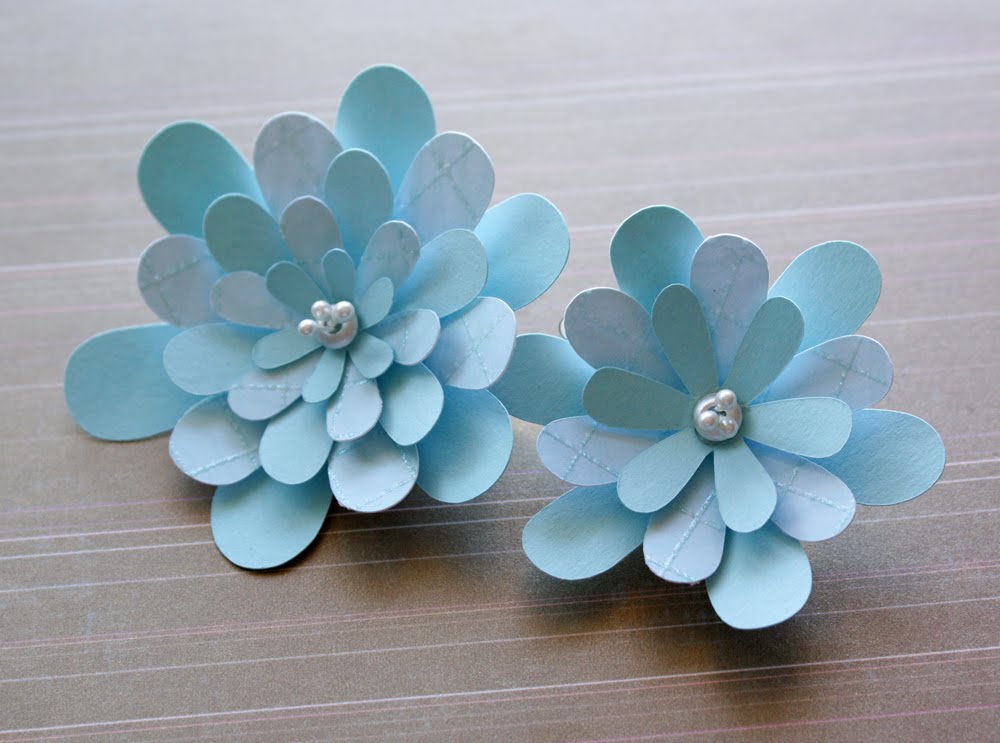 V. Marie Designs and Trigger Happy Trends PAPER FLOWER HAIR CLIPS ON SALE!