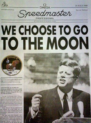We choose to go to the moon speech analysis picture