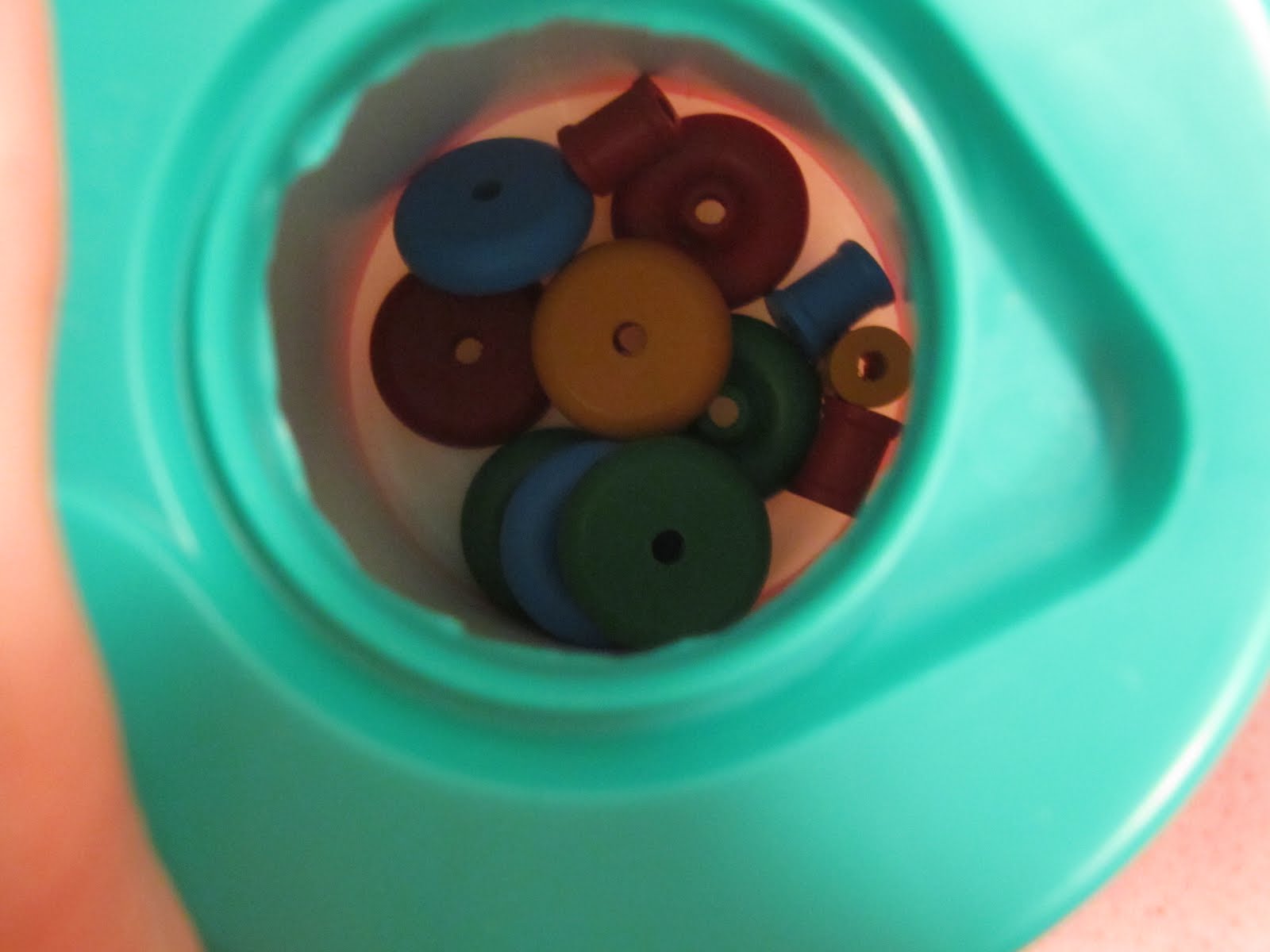 Twelve Crafts Till Christmas green craft lacing beads