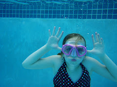 me under water in the pool at our hotel