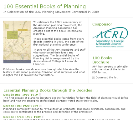 Essential Readings In Urban Planning