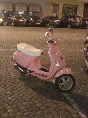 baby pink vespa