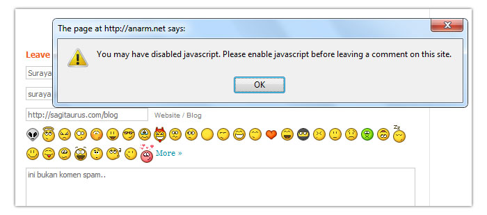 javascript enable javascript disable